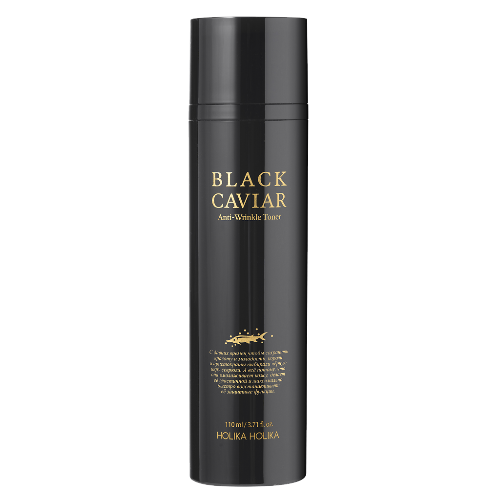 Holika Holika Black Caviar Anti-Wrinkle Повышающий упругость кожи тонер для лица с черной икрой 110 мл 1 шт