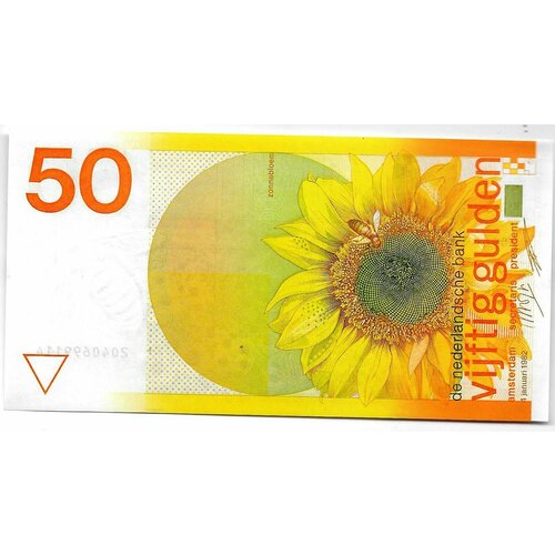 Банкнота 50 гульденов 1982 Нидерланды клуб нумизмат банкнота 100 гульденов нидерланд 1935 года