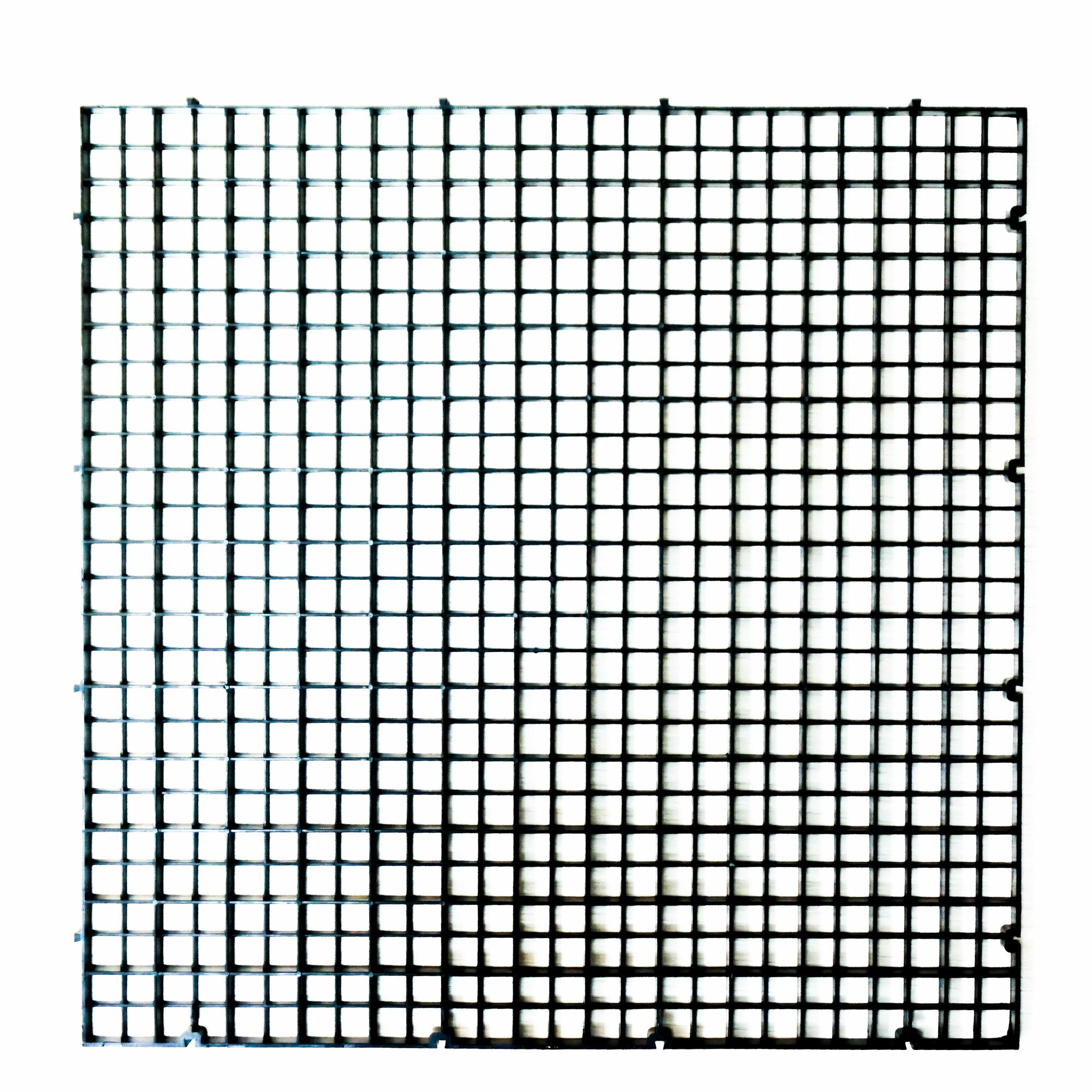 фото Решетка черная для изготовления дренажа/задней стенки флорариума, 30х30 см