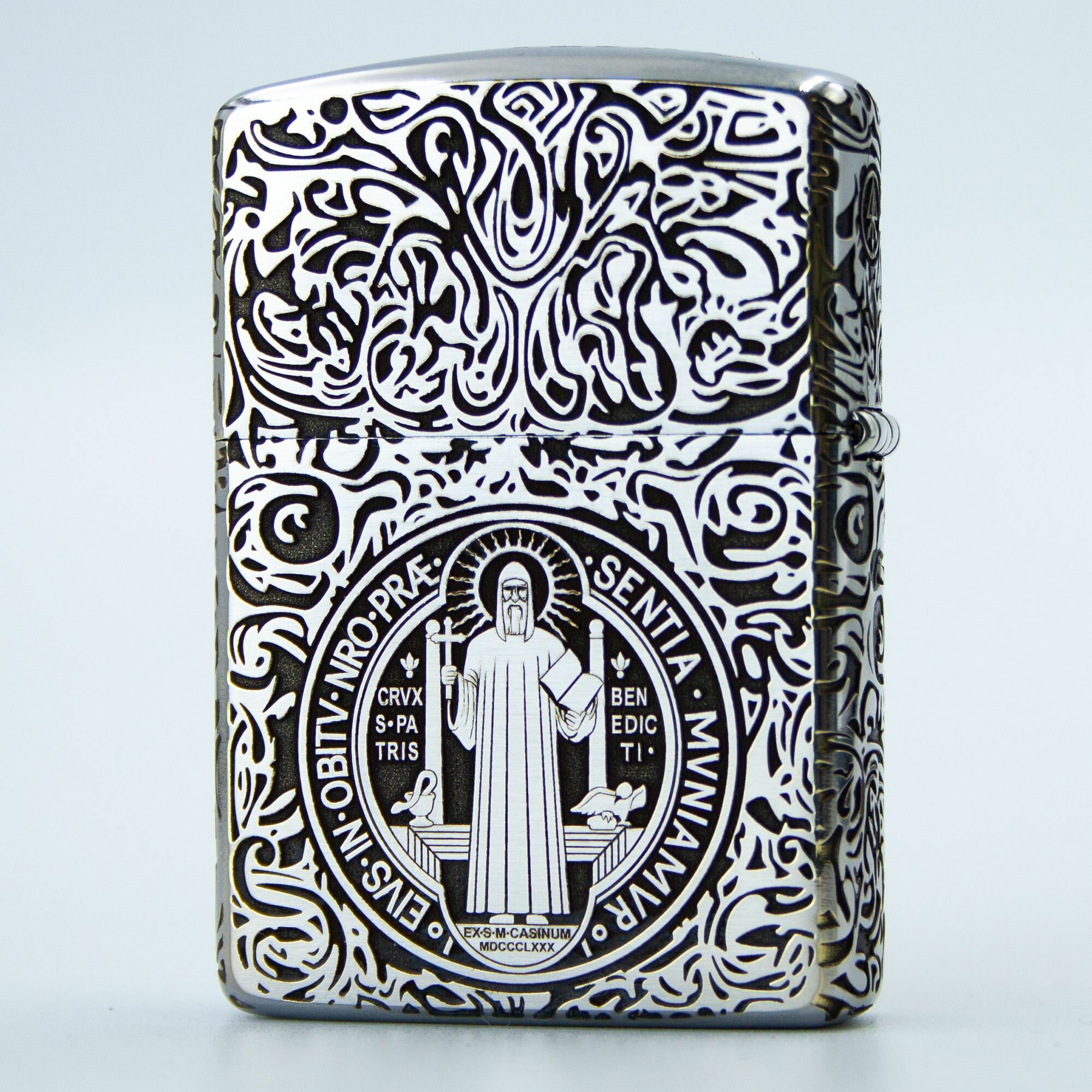 Зажигалка бензиновая Zippo Armor Хром с гравировкой Constantin