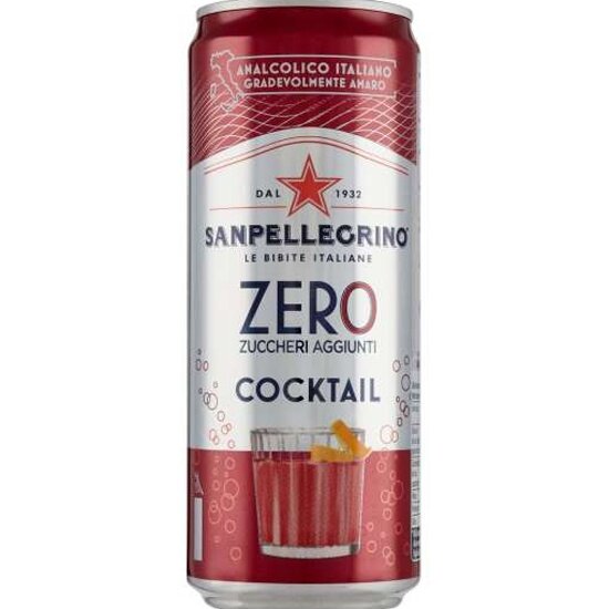 Напиток газированный Sanpellegrino S.Pellegrino коктейль без сахара алюминиевая банка 0,33 л