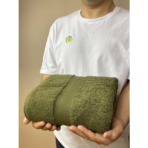 Полотенце банное TM TEXTILE 70x140 темно-оливковый 18 1шт плотность 750 1203₽