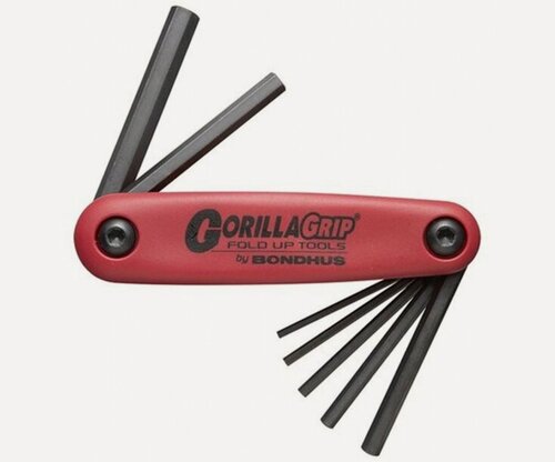 Изображение товара Складной набор ключей BONDHUS GorillaGrip шестигранные 1.5-6 мм 12592