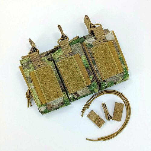 Подсумок тактический для магазинов / Мультикам / Система MOLLE
