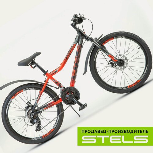 Изображение товара Велосипед подростковый Навигатор-450 MD 24" V030, Черный неоновый-Красный, рама 13"