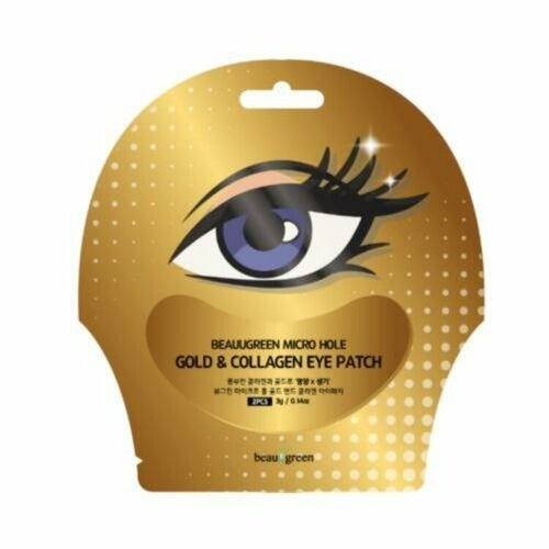 Beauugreen Micro Hole Gold & Collagen Eye Patch Маска-патч для век с золотом и коллагеном - 2 шт