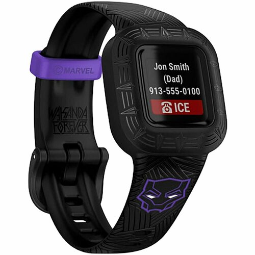 Детский фитнес-браслет Garmin Vivofit jr3 WW Marvel Black Panther Special Edition 010-02441-14 1025700₽