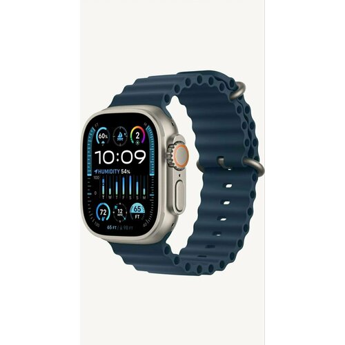 Умные часы Apple Watch Ultra 2 49 мм Titanium Case GPS Cellular Blue Ocean Band 9350000₽