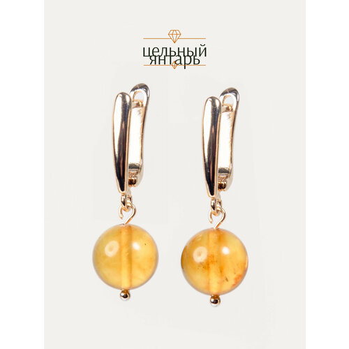 фото Серьги с подвесками bl jewelry myth, жемчуг пресноводный, коралл, гранат, чароит, аквамарин, янтарь, ларимар, лабрадорит, янтарь прессованный, перламутр, ангелит, малахит, амазонит, размер 33 мм, желтый