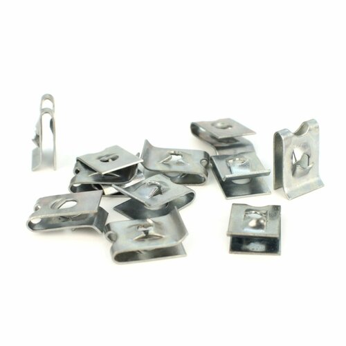 Скоба 10 шт под саморез клипса 45-49 мм 5мм фланцевая пружинная закладная ВАЗ Лада 493₽