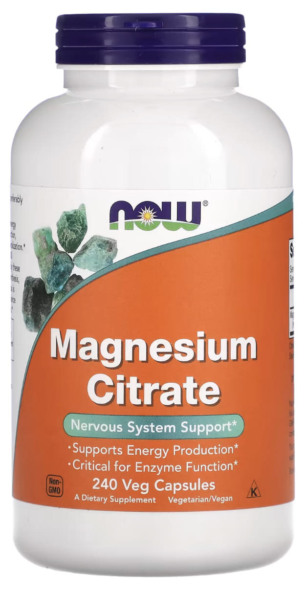 NOW Foods Magnesium Citrate 240 капсул