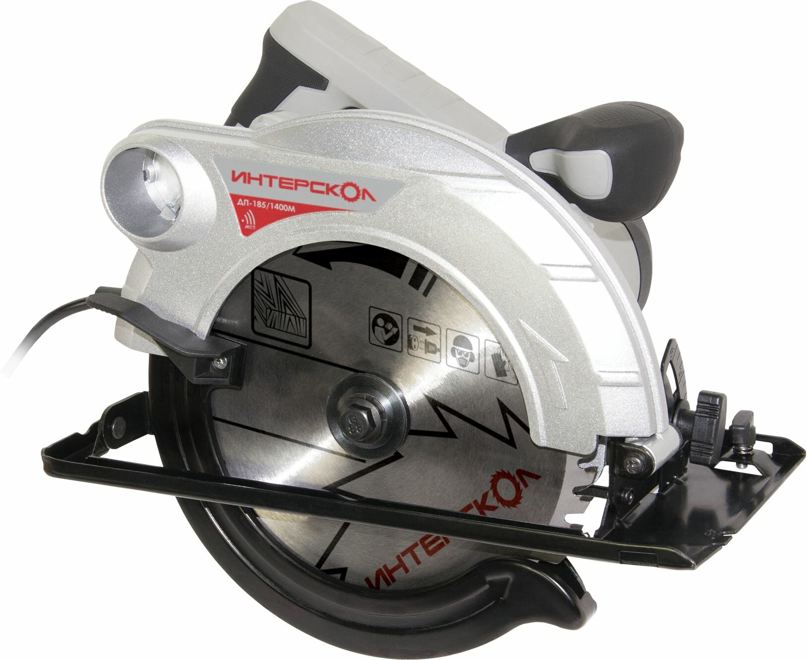 фото Пила циркулярная сетевая Интерскол ДП185/1400М, 1400 Вт, 185 мм