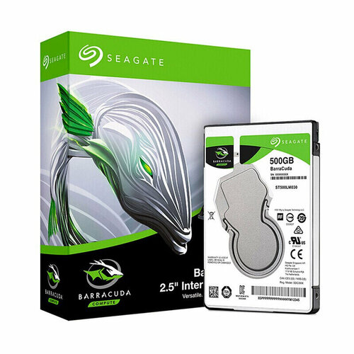 Жесткий диск 25 дюйма Seagate Barracuda 500GB 128МБ SATA 3750₽