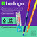 Карандаши цветные двусторонние Berlingo "SuperSoft. Duo", 12цв, 0...