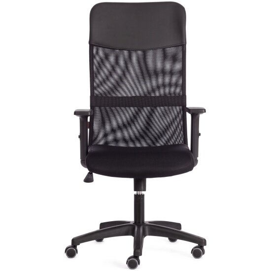Кресло офисное Tetchair PRACTIC PLT, ткань/кож/зам, черный, TW-11 / W-11 / 36-6 — фото 1