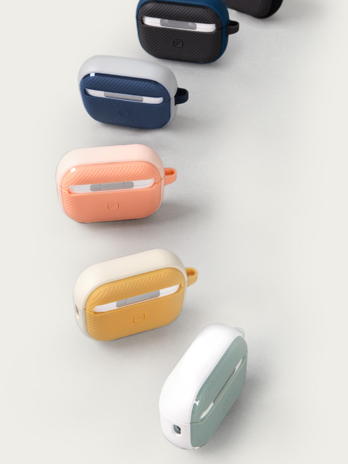 Uniq для Airpods Pro 2 чехол CLYDE Lock case Dove White/Soft Mint — фото 1