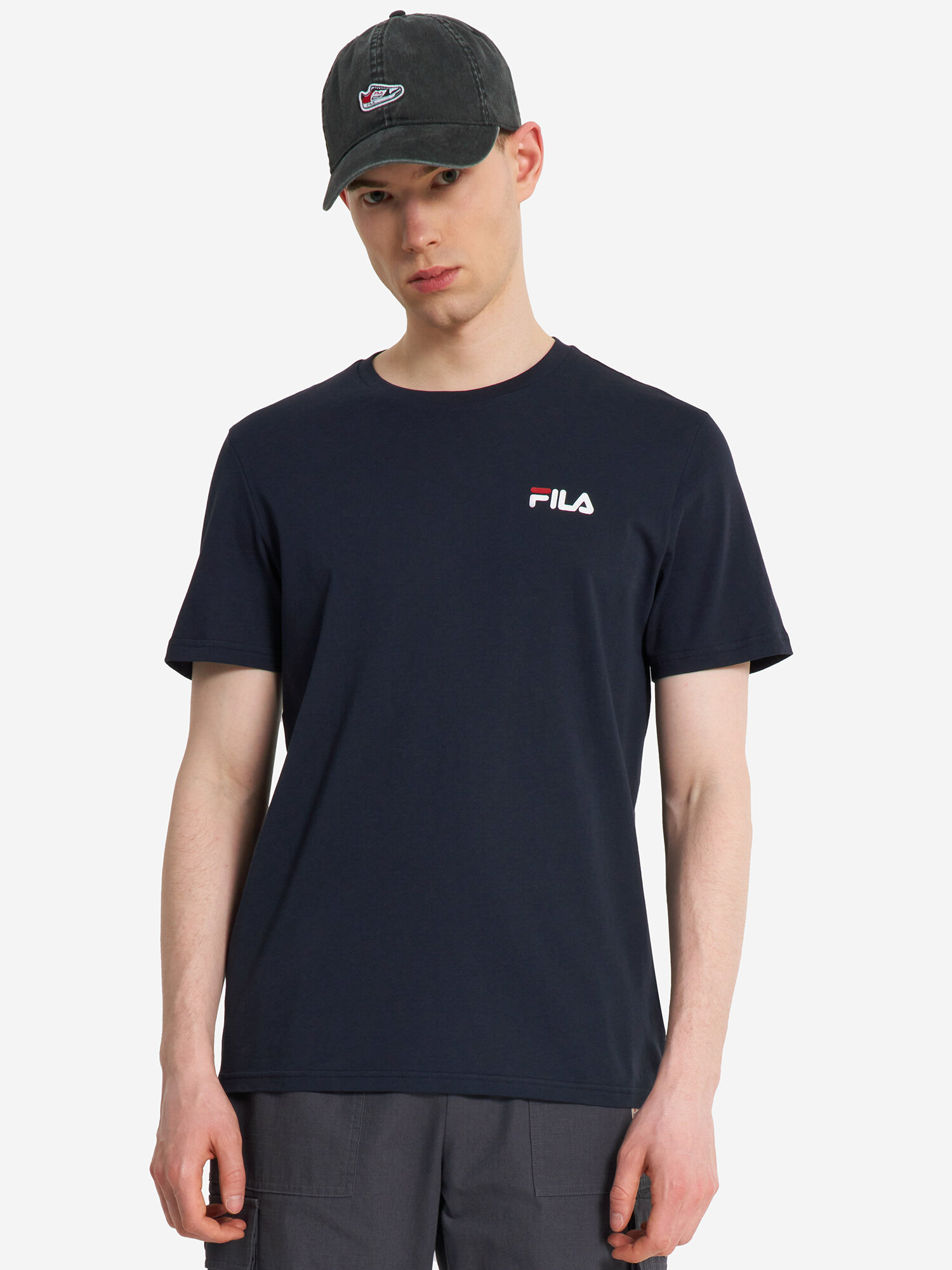 Футболка спортивная Fila, размер 52, темно-синий — фото 1