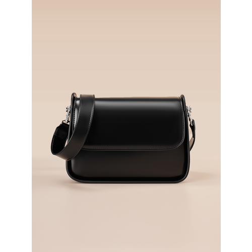 Сумка кросс-боди JACK ARNO, фактура матовая, черный..