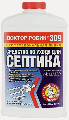 Изображение товара Средство по уходу за септиком доктор робик, 309