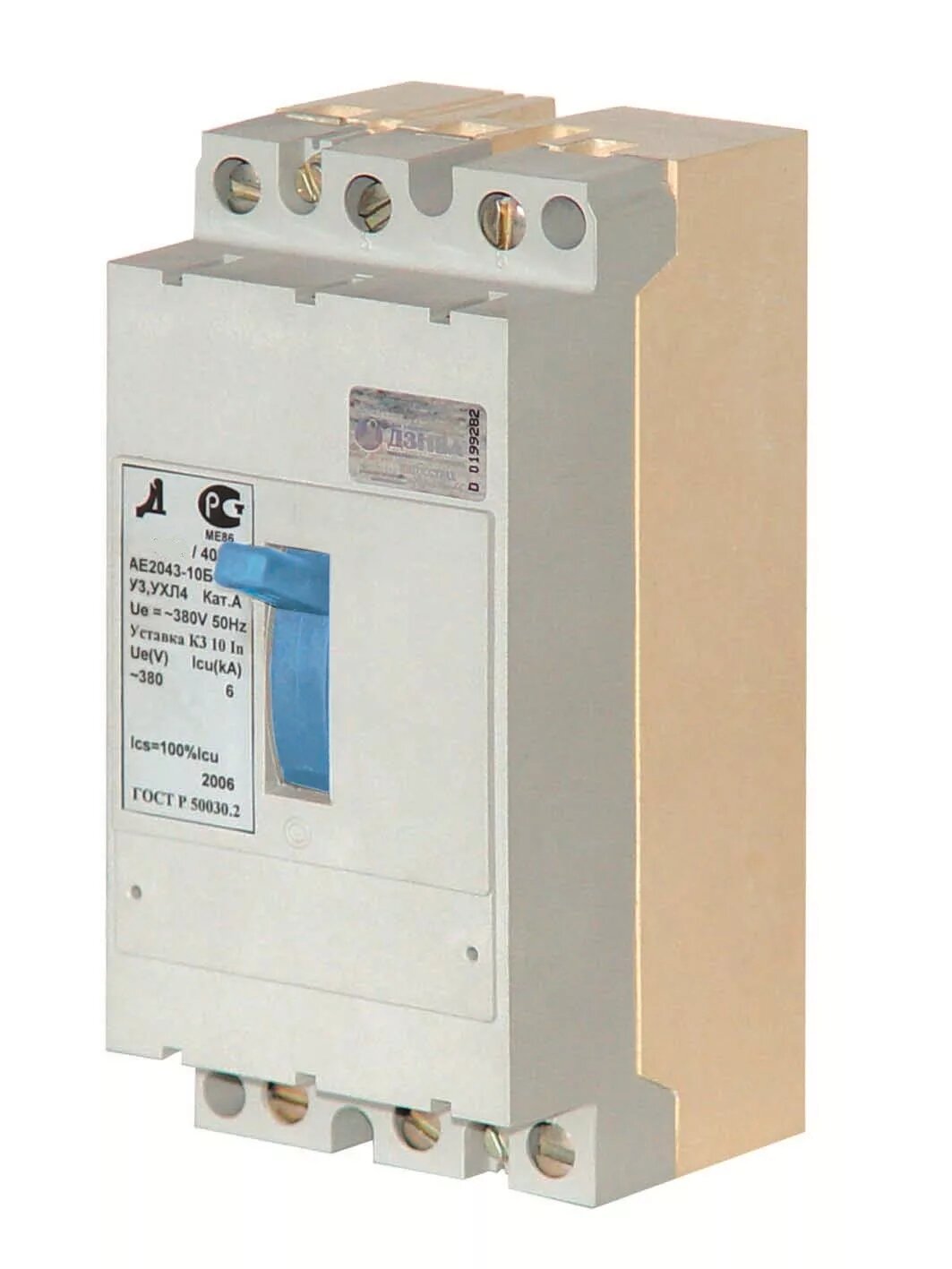Автоматический выключатель 2046-10Б 16А 3кА дзнва