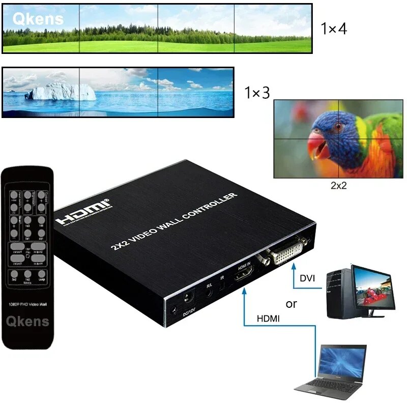 RULLZ Portable 1080p HDMI Video WALL Controller with EU Plug