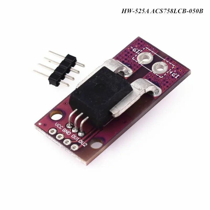 Модуль датчика тока ACS758LCB-050B -PFF-T линейного холла 100B-PFF-T3.3-5V 50A для Arduino CJMCU