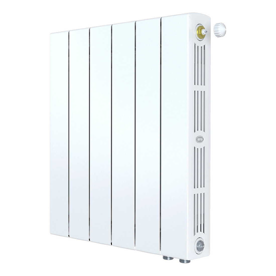 Радиатор Rifar SUPReMO 500 Ventil 6 секций нижнее правое белый