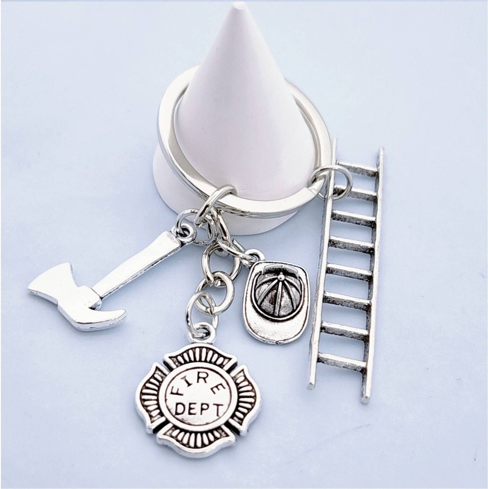 Брелок remove, серебристый меланж — фото 1