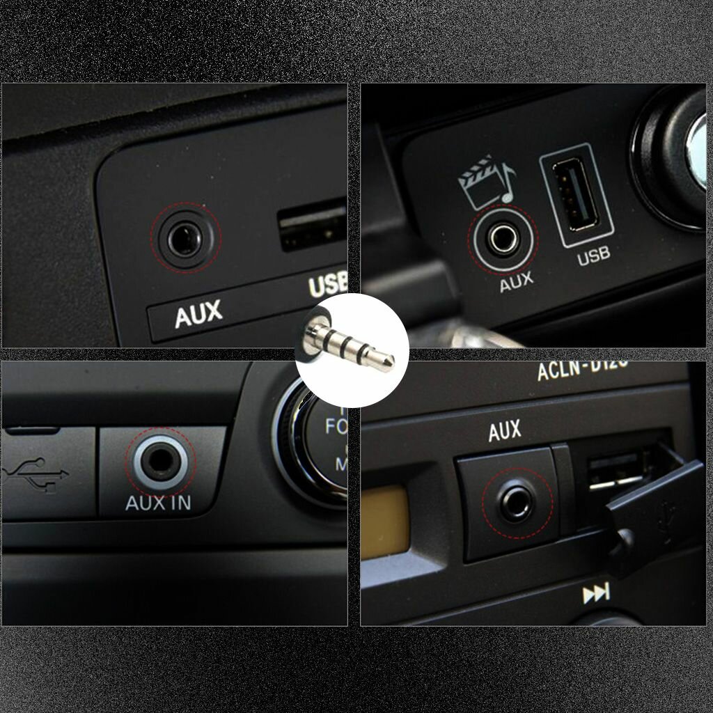 Кабель для передачи данных AUX кабель-адаптер mp3 USB-разъем до 3,5 мм комплект из двух частей — фото 1