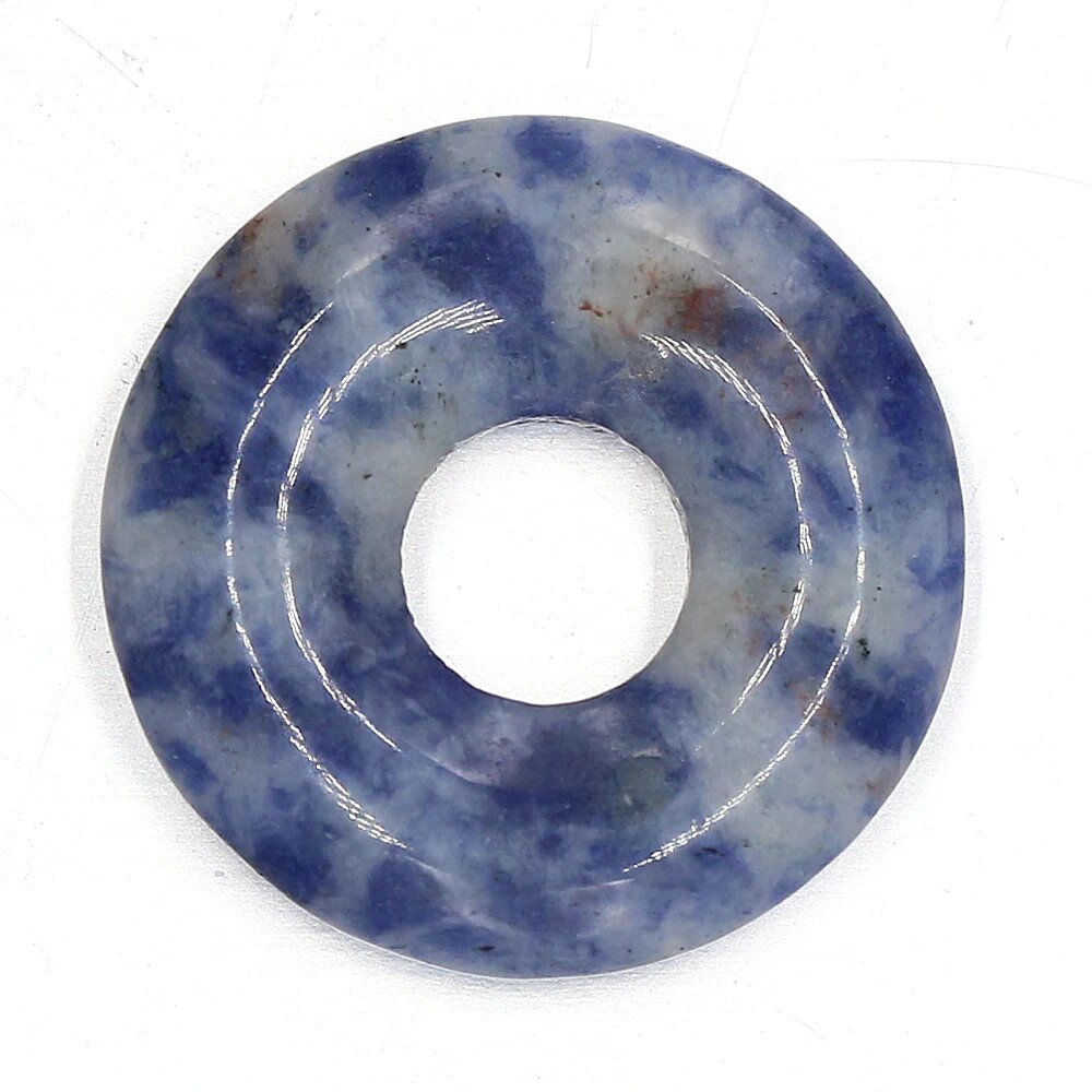 Донг из агата Blue-veins Stone, темно-синий