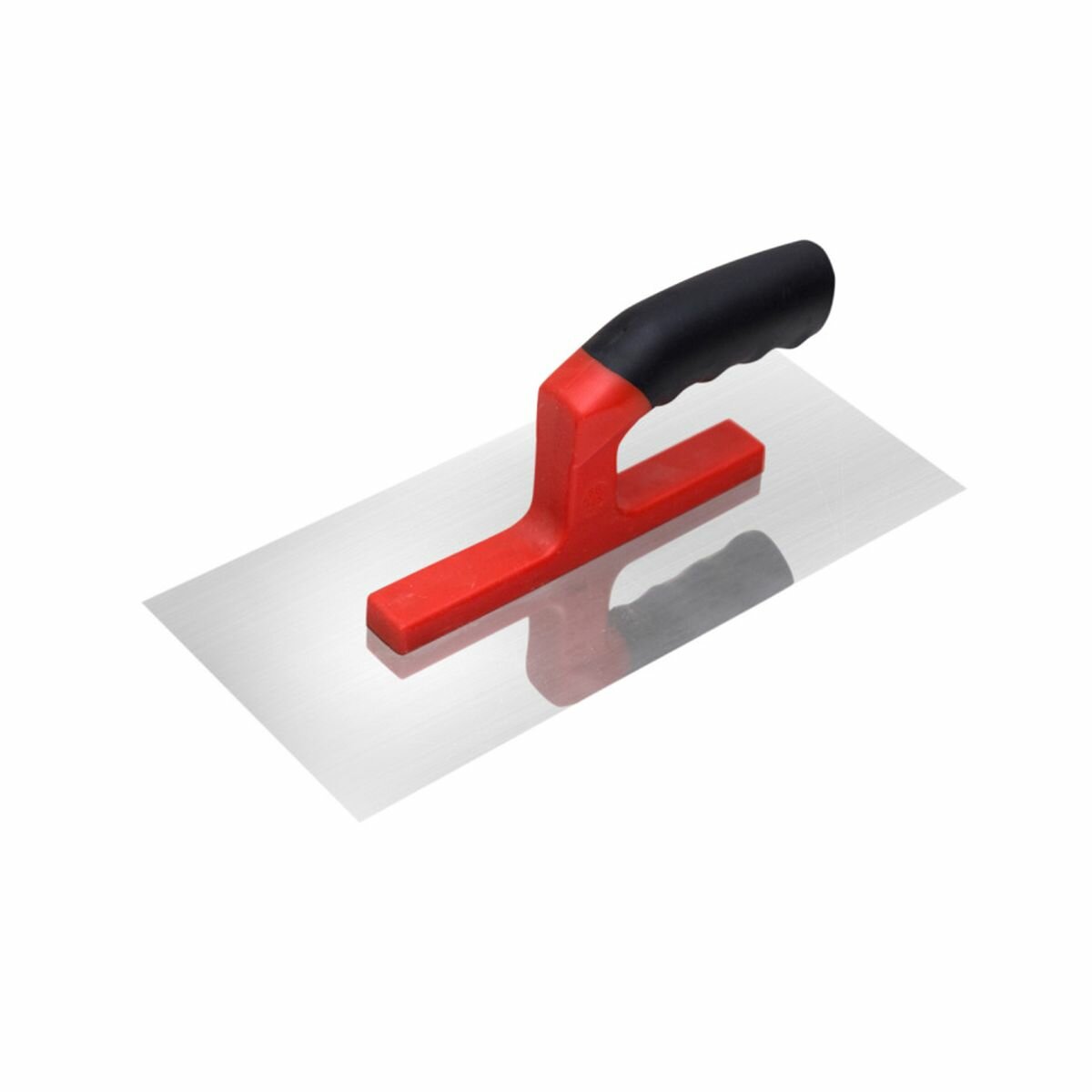 Гладилка строительная Beorol прямая, нержавеющая сталь, 280х130 мм, ручка обрезиненная ПВХ