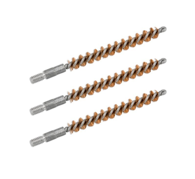 Ерш BoreTech щетинный, калибр .44-.45 (11мм), резьба папа 8/32, комплект 3шт, бронза