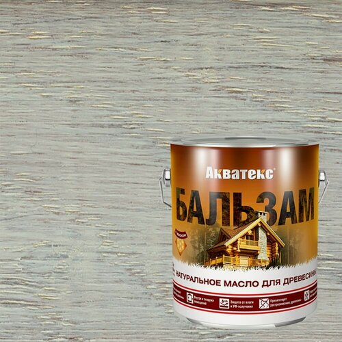 Изображение товара Масло натуральное для древесины Акватекс-Бальзам (2,2л) иней