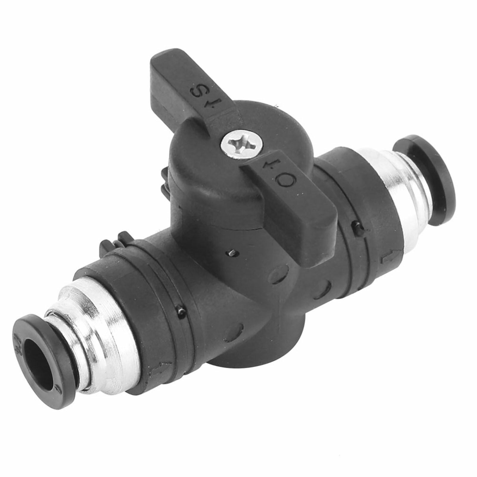Изображение Черный пневматический разъем, ручной регулирующий клапан, двухсторонний инструмент для быстрого подключения (BUC-06)