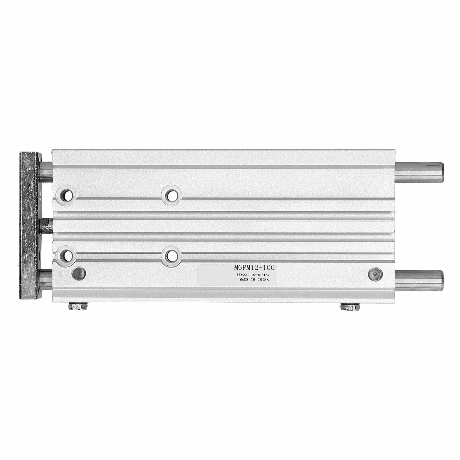 Пневматический цилиндр тонкий с 3 направляющими стержнями из алюминиевого сплава MGPM12X100 12мм х 100мм