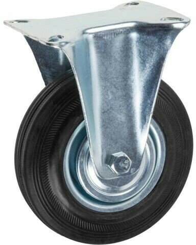 Опора колёсная d-125мм неповоротная резиновая STARFIX