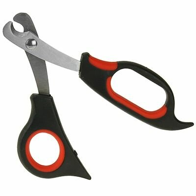 Ножницы для стрижки когтей КНР Прорезиненные пластмассовые ручки, 14 см, в блистере