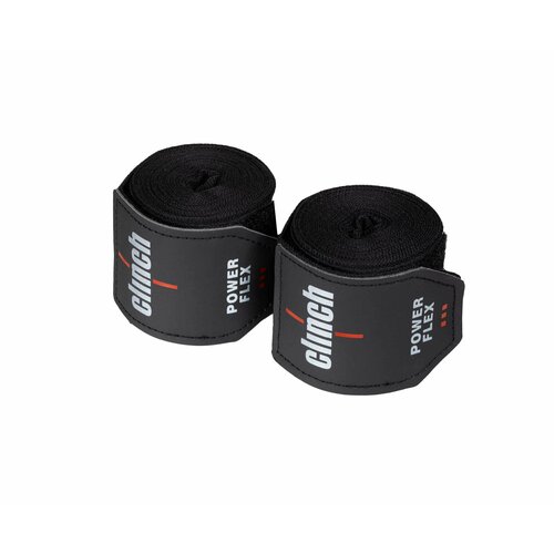 Бинты боксерские Clinch Boxing Hand Wrap Power Flex черные (длина 3.5 м)