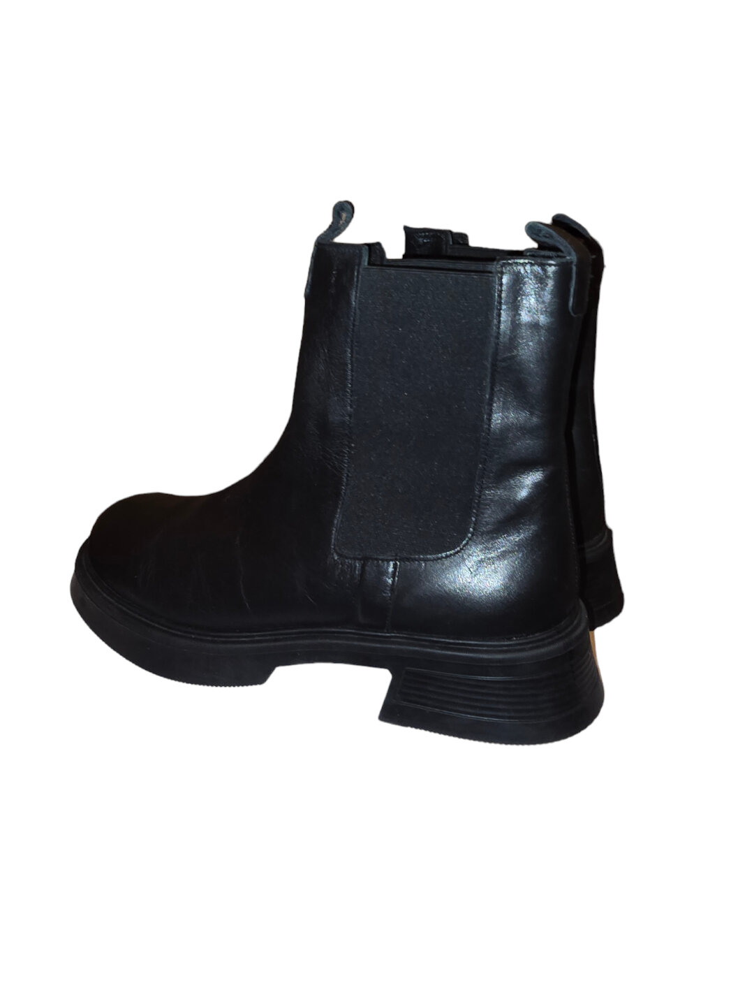 Ботинки челси Женские кожаные ботинки челси — натуральная кожа, удобная посадка, стильная зимняя модель, размер 39, хром — фото 1