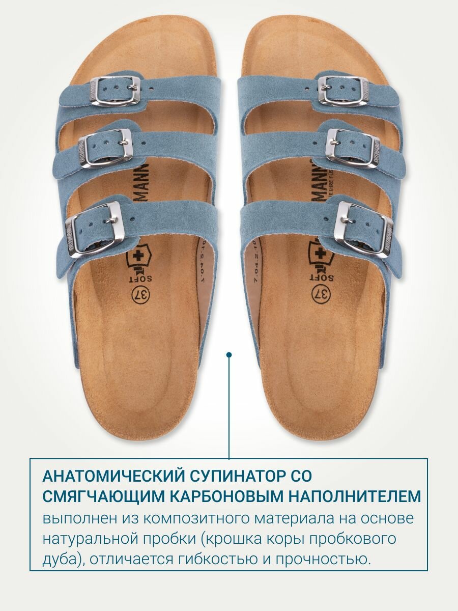 Изображение Шлепки женские, сандалии женские ORTMANN Marcel, арт. 7.04.2