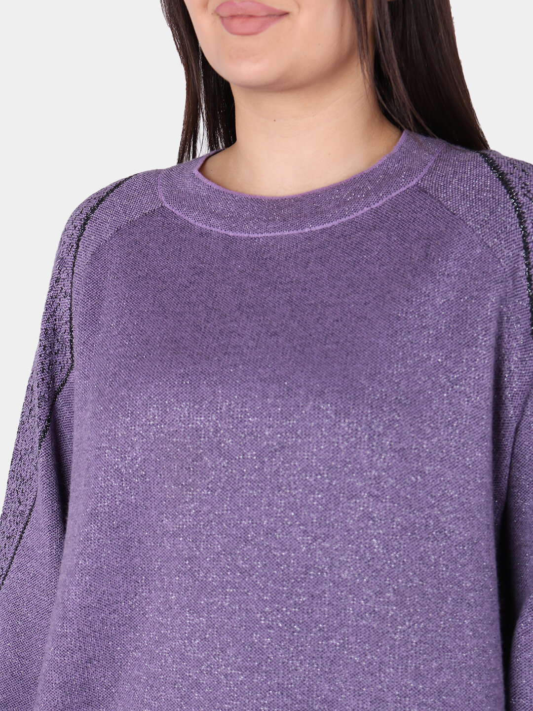 Свитер размер One Size, , фиолетовый — фото 1