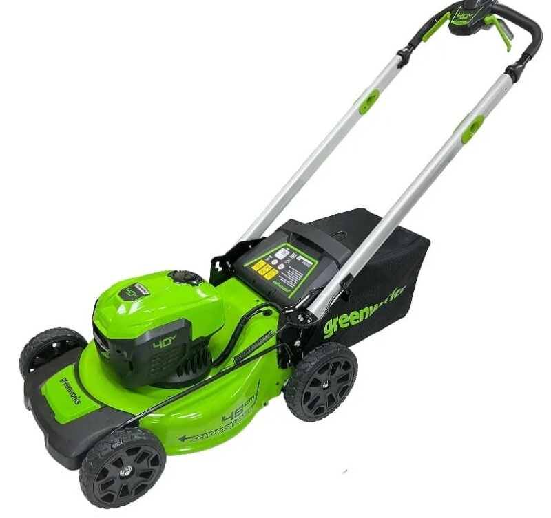 Газонокосилка GREENWORKS GD40LM48SPK8, 40V, 48 см, АКБ 8Ач и ЗУ