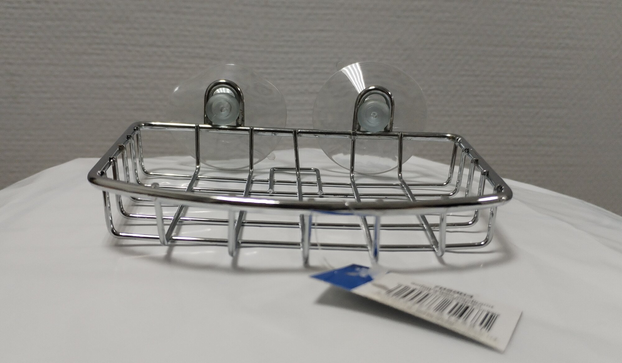 Мыльница металлическая решетчатая крепление на вакуумных присосках.