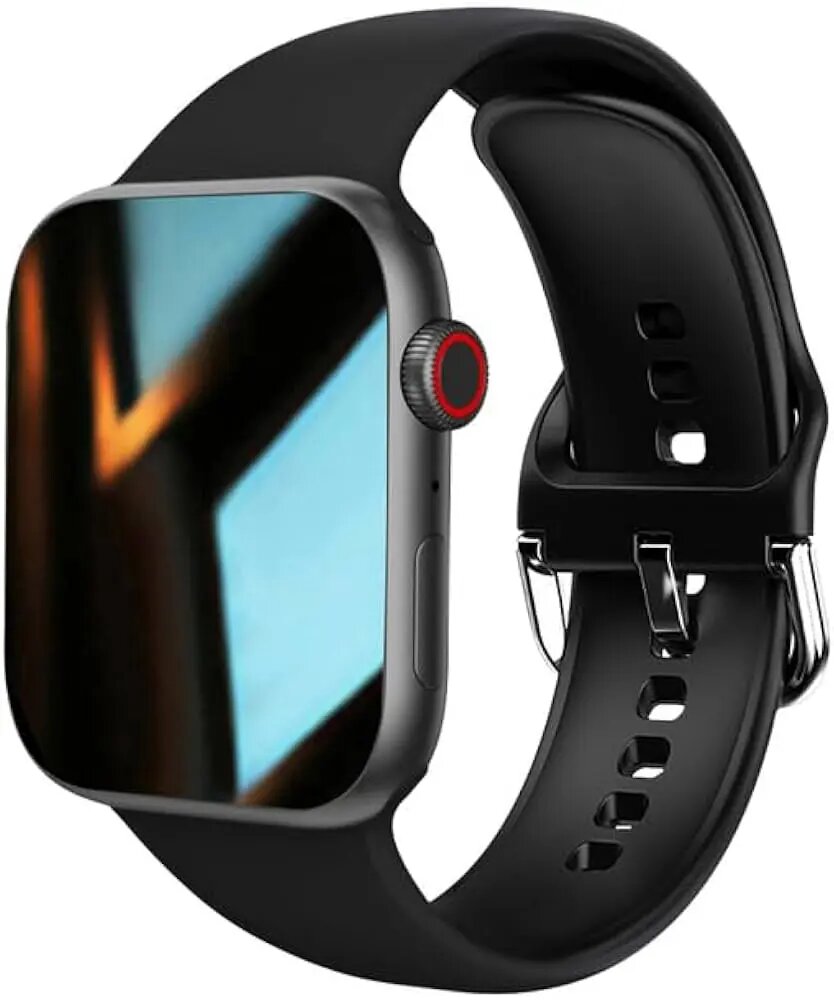 Умные часы HW7 Max, черный, экран 1,99", датчик сердечного ритма