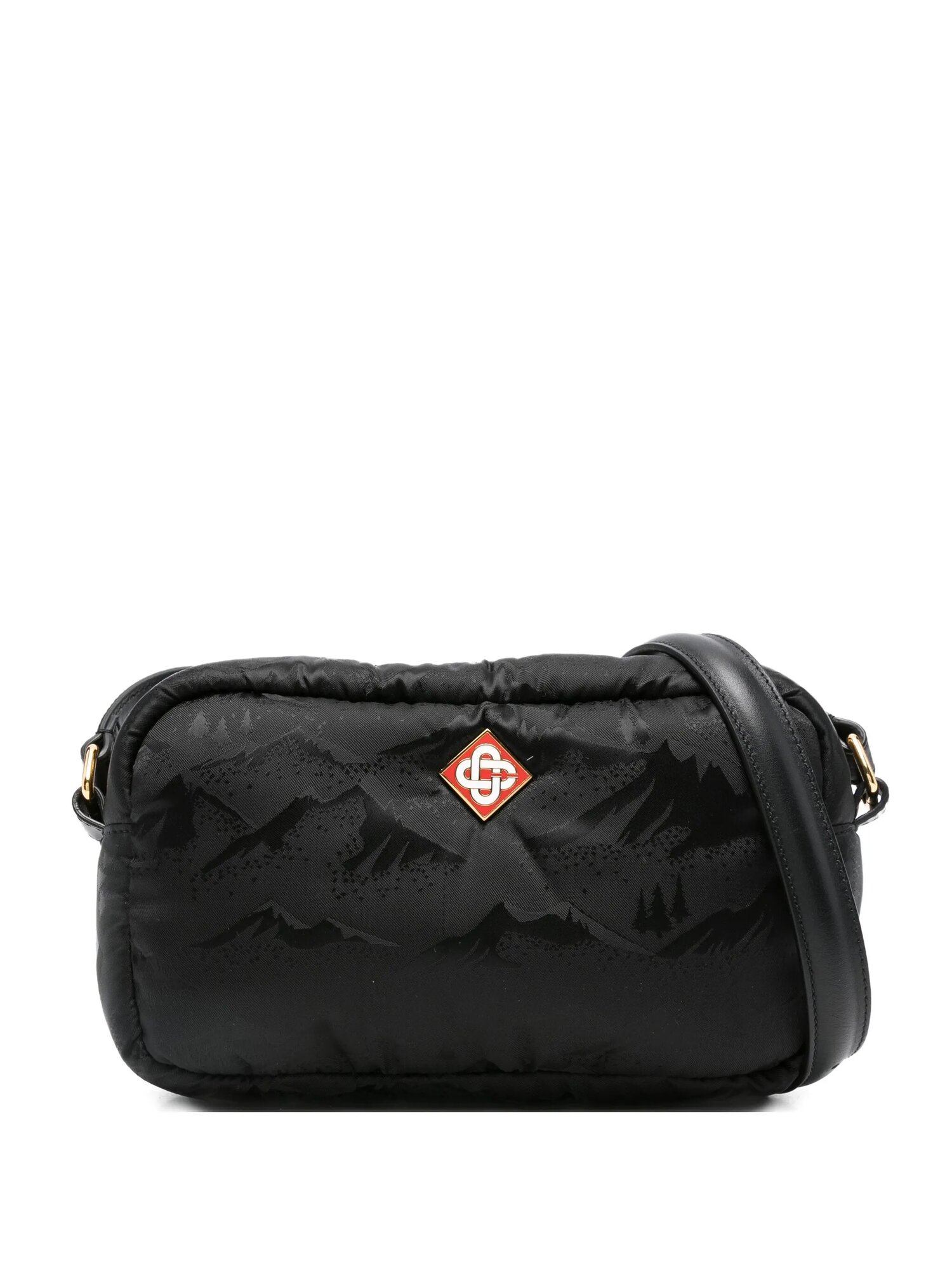 Сумка Casablanca Mountain-print messenger bag черный