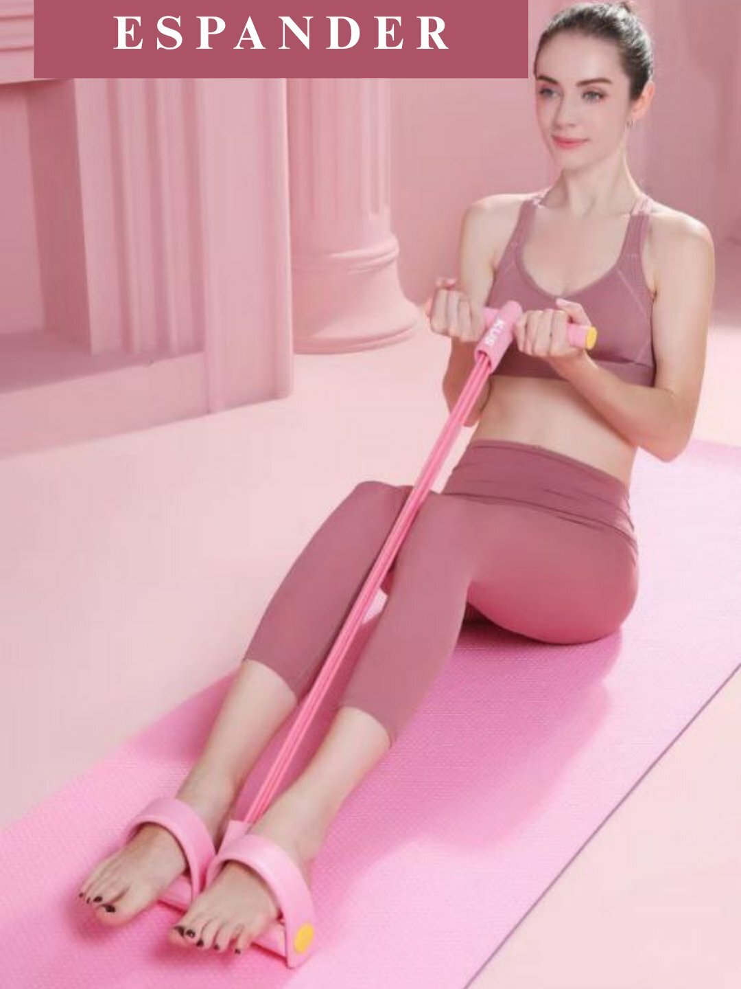 Эспандер Fitness Rubber, латекс, нескользящий, для домашнего использования