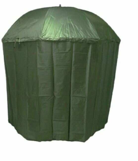 Зонт для рыбалки и отдыха Kaida Зонт карповый с тентом, с дверным пологом на молнии + колышки для крепления полога, В 240см