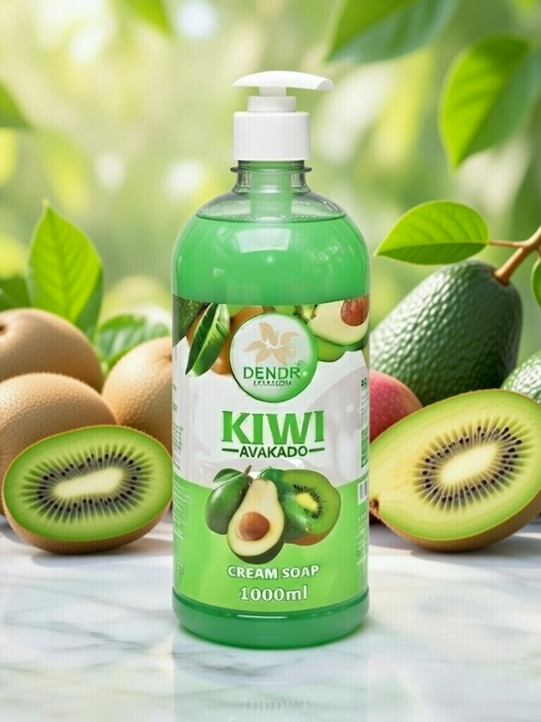 Мыло жидкое DENDR, 1000 мл, очищение, для рук и тела, без сухости — фото 1