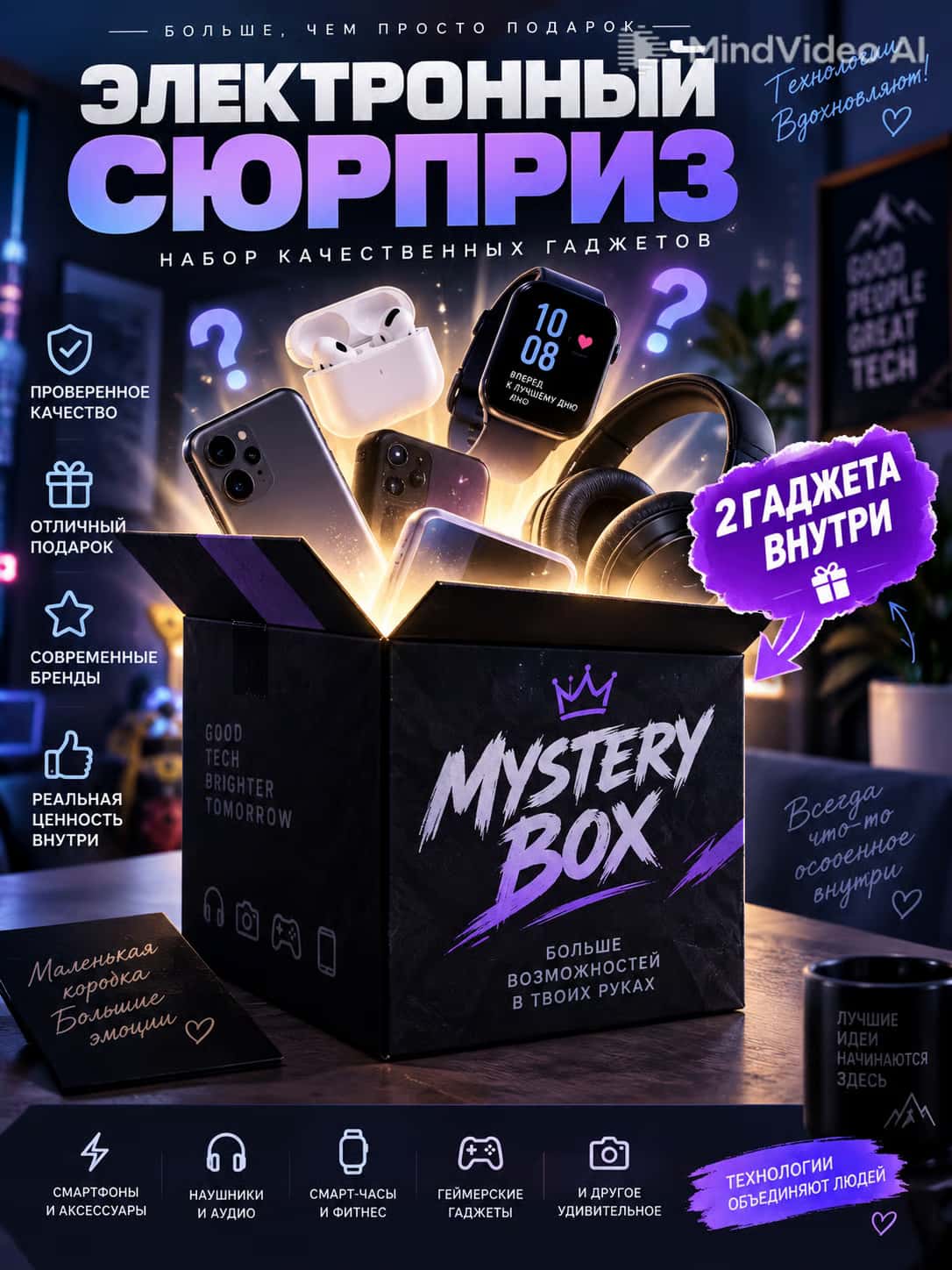 Премиум-коробка с сюрпризом Необычный подарок.