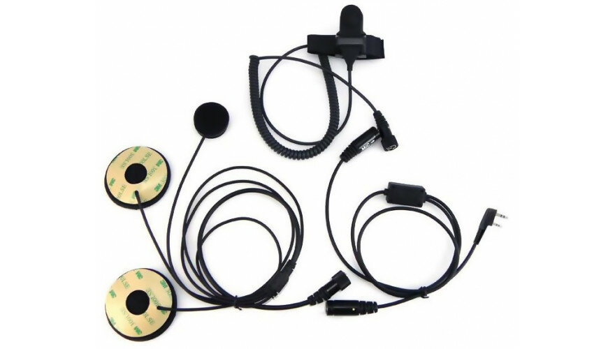 Гарнитура BAOFENG Helmet Kit Full Face Motorcycle Headset Earpiece Mic 2 Pin M-plug